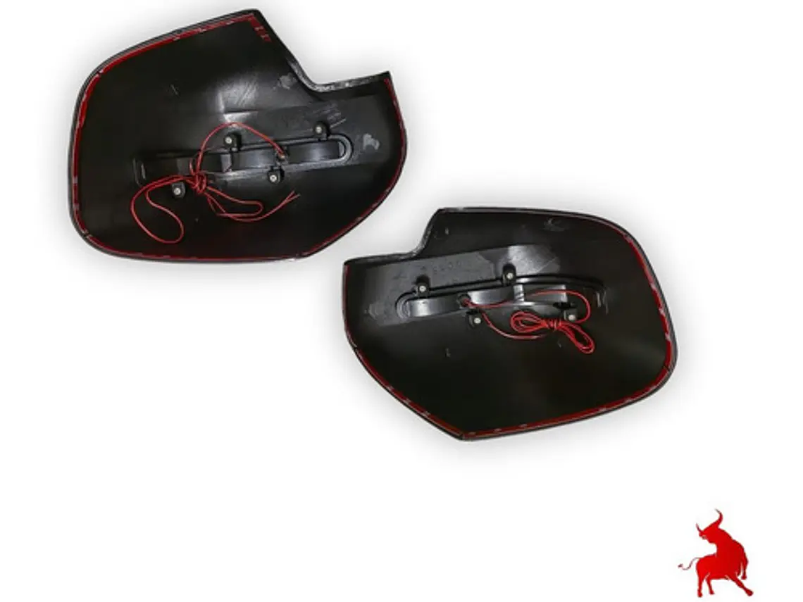 Cubre Espejo Negro Con Luz Led Nissan Np 300 2016-2019 4