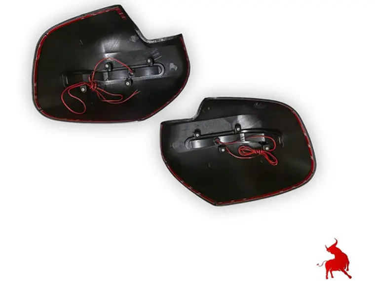 Cubre Espejo Negro Con Luz Led Nissan Np 300 2016-2019 4
