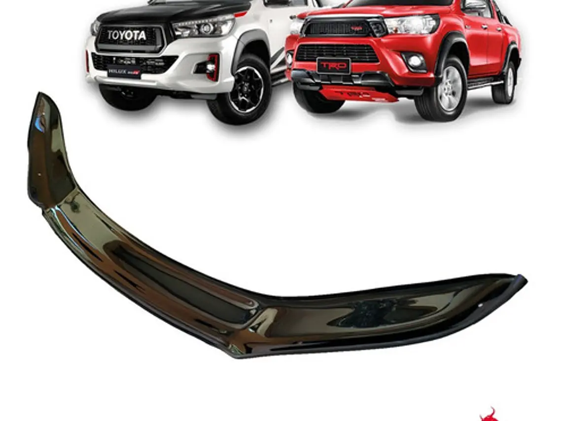 Deflector De Capot Negro Logo Toyota Hilux Revo 2016 - 2022  4
