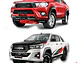 Deflector De Capot Negro Logo Toyota Hilux Revo 2016 - 2022  - Miniatura 7