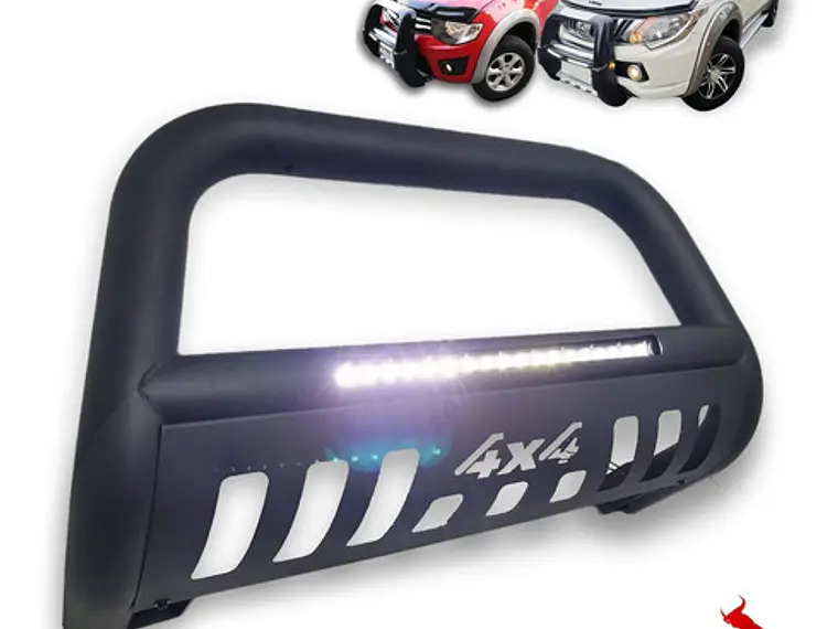 Defensa Fierro Negra 4x4 Led Mitsubishi L200 2007-2022 1
