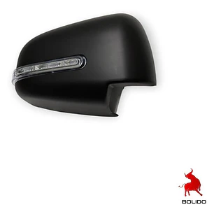 Cubre Espejo Negro  Con Luz Led Mitsubishi L200  2016-19