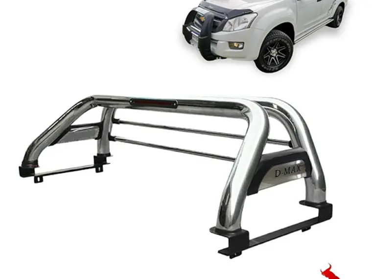 Barra Antivuelco Acero Inoxidable Chevrolet Dmax 2015+ 3