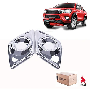 Set Biseles Cromados Neblineros  Toyota Hilux 2016 - 2020 