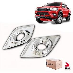 Set Biseles Cromados Neblineros  Toyota Hilux 2016 - 2020 