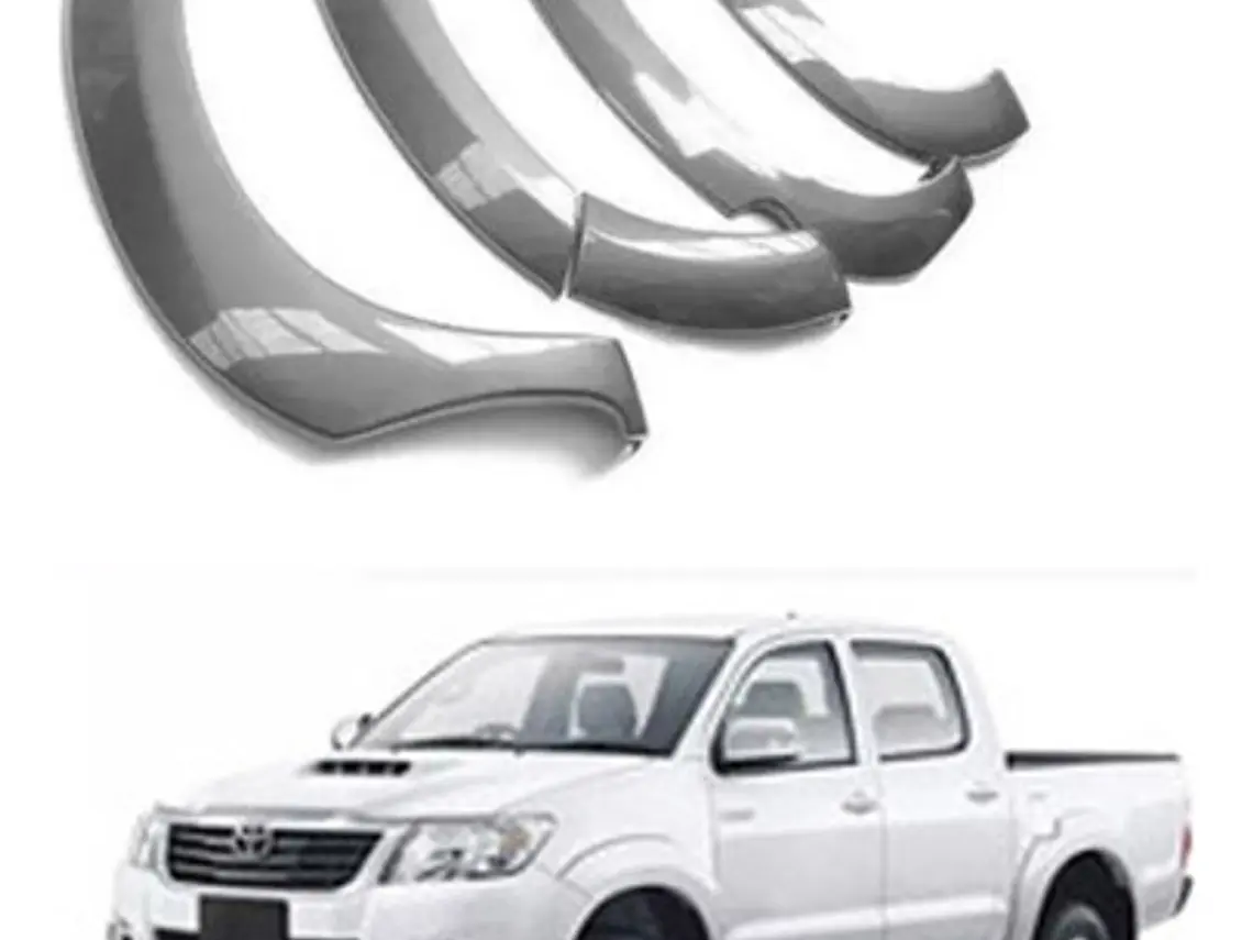 Extensiones Grises Lisas Toyota Hilux 2012-2016 1