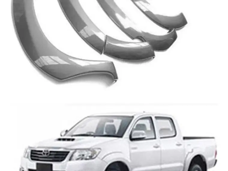Extensiones Grises Lisas Toyota Hilux 2012-2016 1