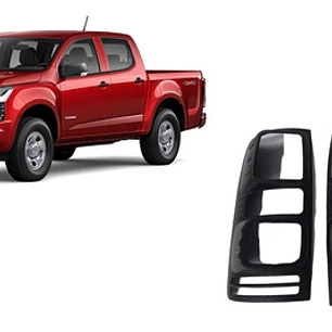 Set Biseles Negros Focos Traseros Chevrolet Colorado  16 -21