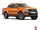 Aletas Bota Aguas Negras Con Logo Ford Ranger 2013 - 2022 - Miniatura 3