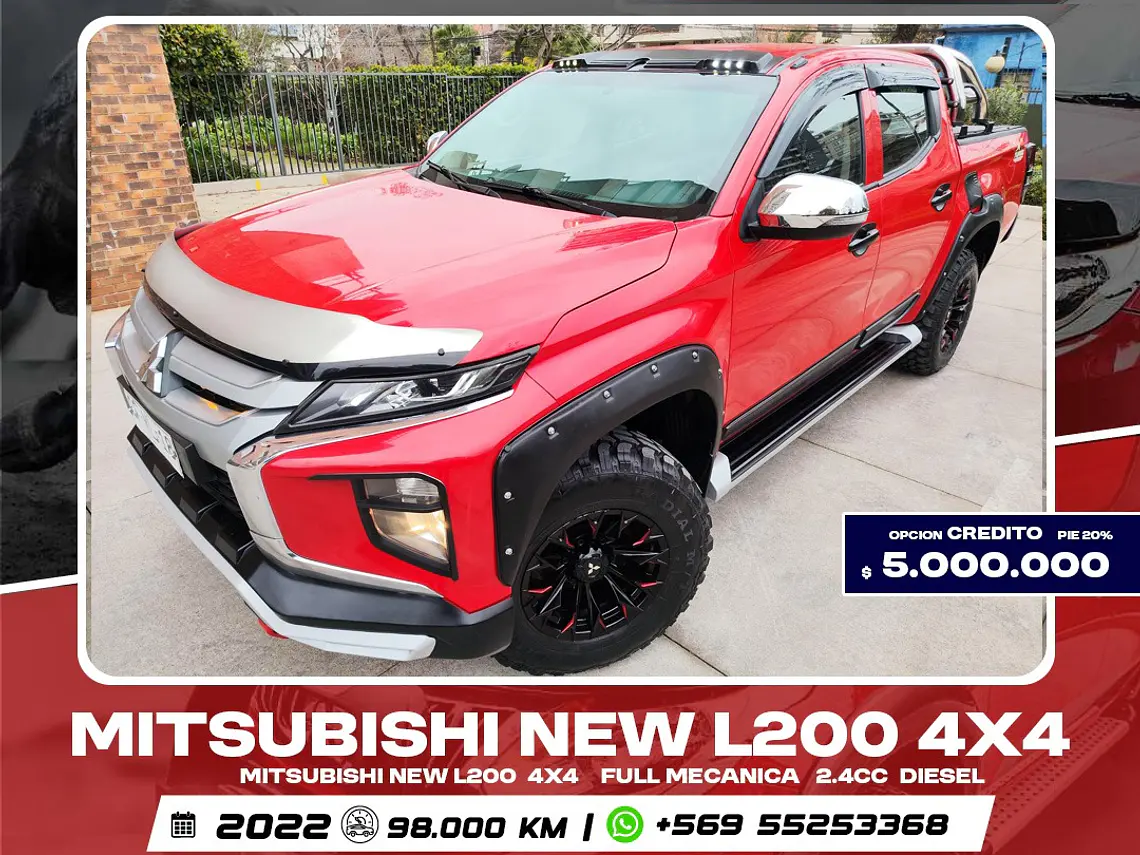 MITSUBISHI NEW L200 4X4, Mecánica 2,4 CC, Diesel 1