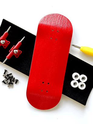 Tabla fingerboard 34 mm completa profesional Bolkskate Red