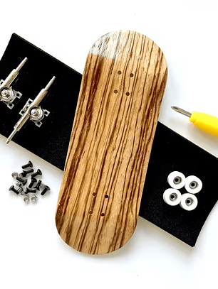 Tabla fingerboard 34 mm completa profesional Bolkskate Zebra