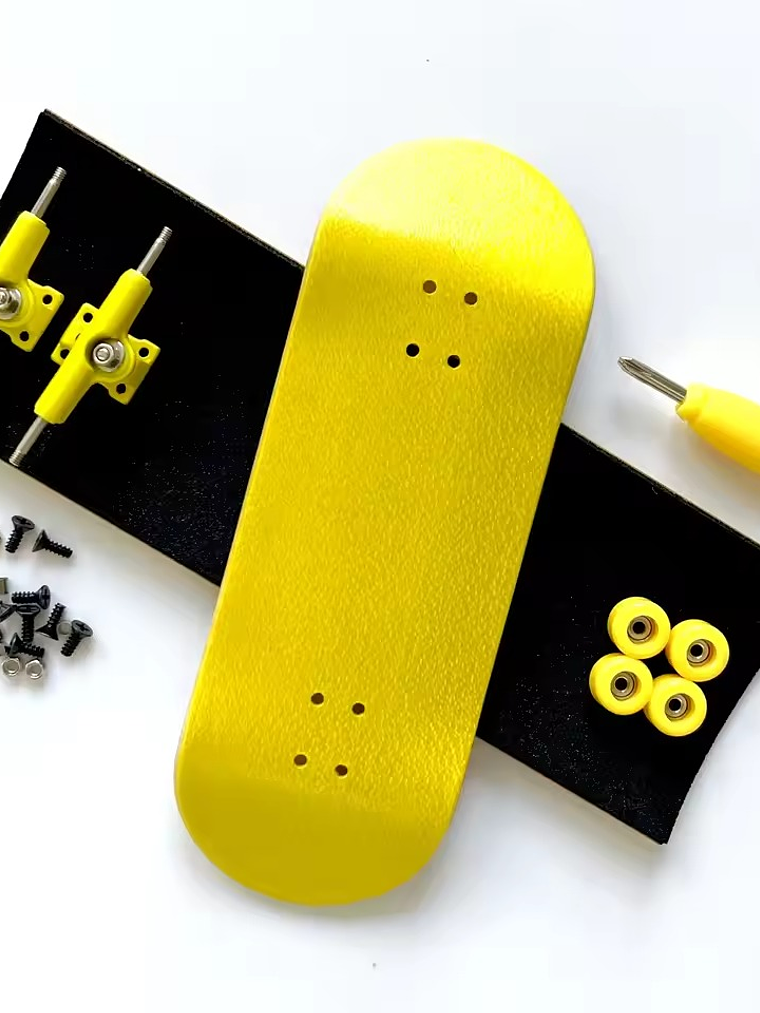 Tabla fingerboard 34 mm completa profesional Bolkskate Yellow 1
