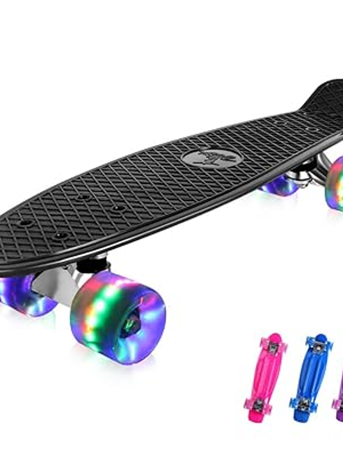 Penny, Patinetas para niños, patineta mini cruiser completa de 22 pulgadas con ruedas iluminadas con LED para adolescentes, adultos y principiantes 1