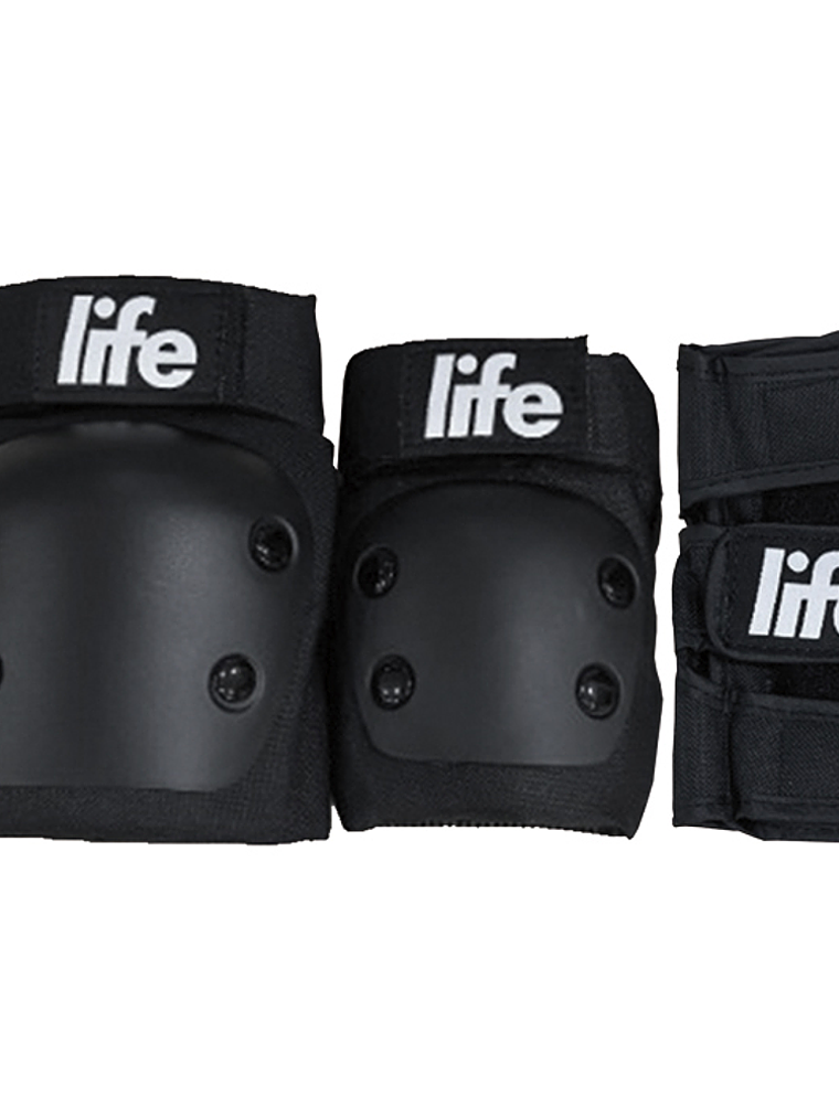 Set protecciones Life - Rodilleras, Coderas y Muñequeras 1