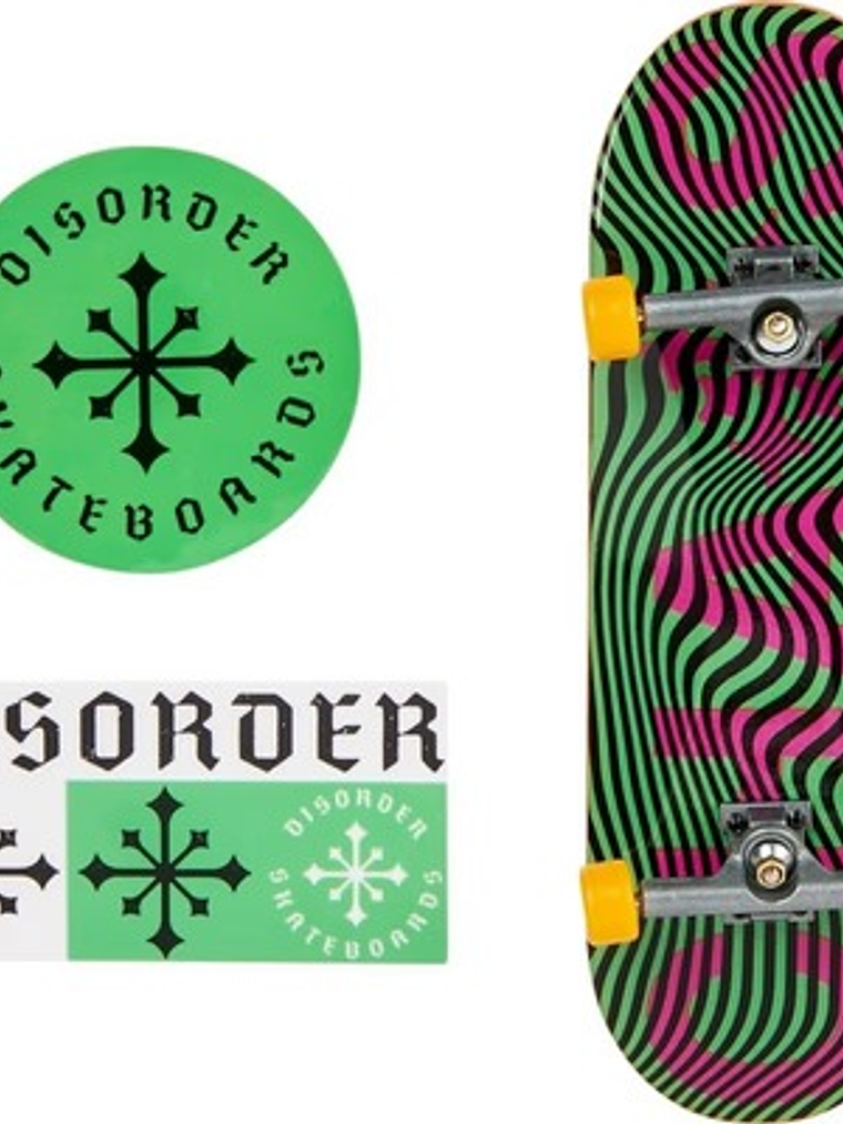 Tech Deck 96mm Fingerboard - Disorder green Chaos 1