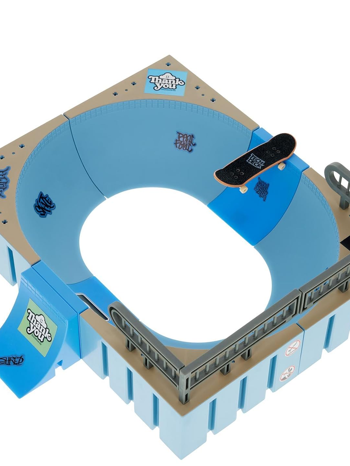 Tech Deck, Daewon Mega Bowl, X-Connect Park Creator, juego de rampas personalizables y construibles con Fingerboard exclusivo 2