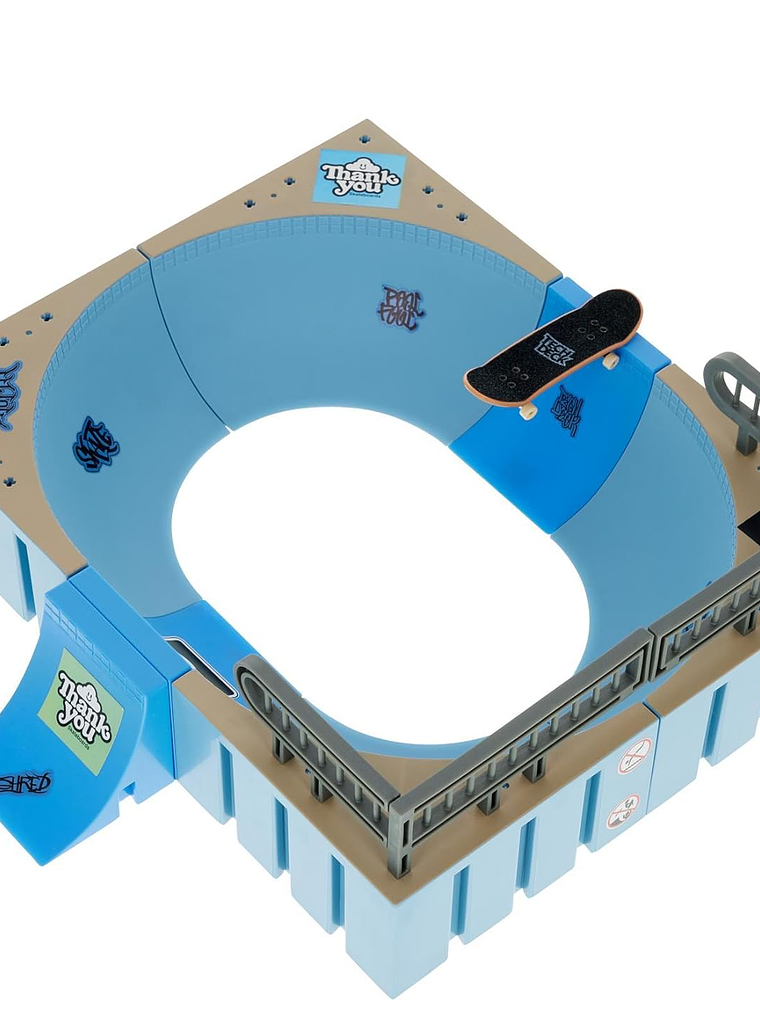 Tech Deck, Daewon Mega Bowl, X-Connect Park Creator, juego de rampas personalizables y construibles con Fingerboard exclusivo 2