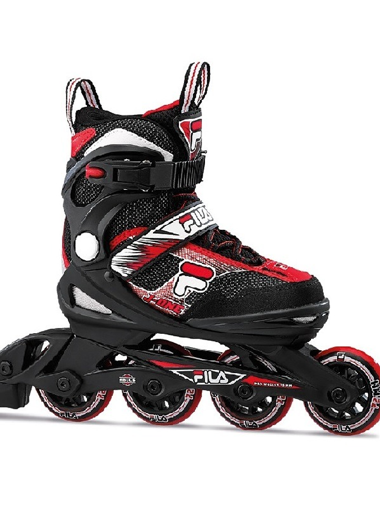 PATINES J-ONE FILA ROJO/NEGRO 2