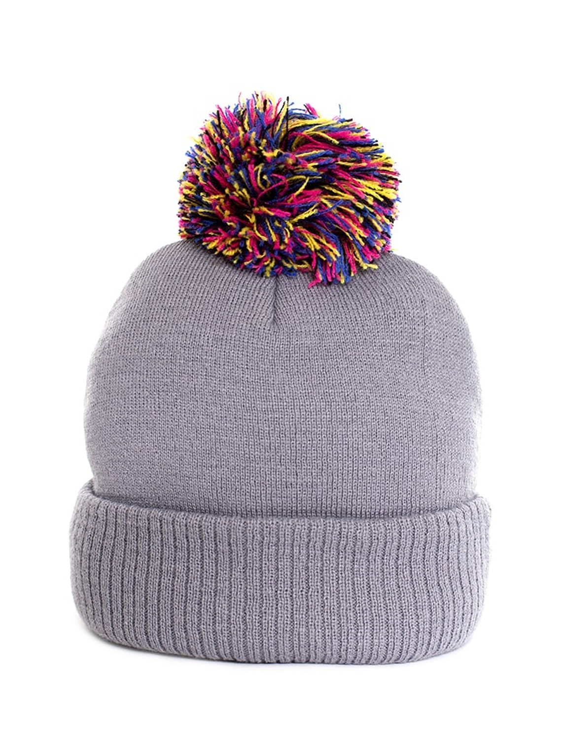 Gorro lana niño spitfire pompon gris 5