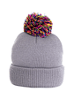 Gorro lana niño spitfire pompon gris - Miniatura 5