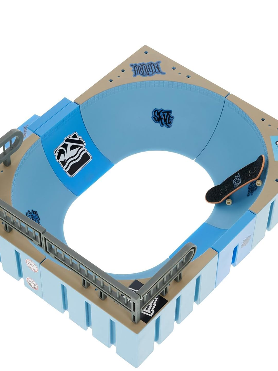 Tech Deck, Daewon Mega Bowl, X-Connect Park Creator, juego de rampas personalizables y construibles con Fingerboard exclusivo 3