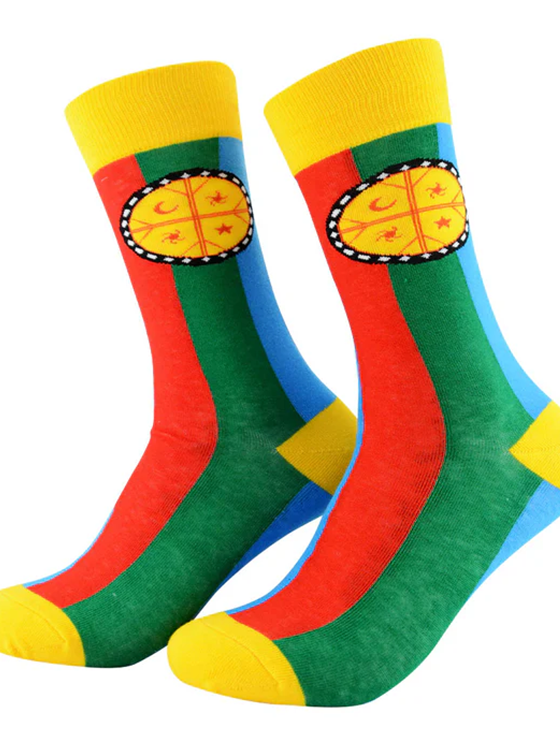 Calcetines de algodón, con arte Mapuche talla 36-40. 4