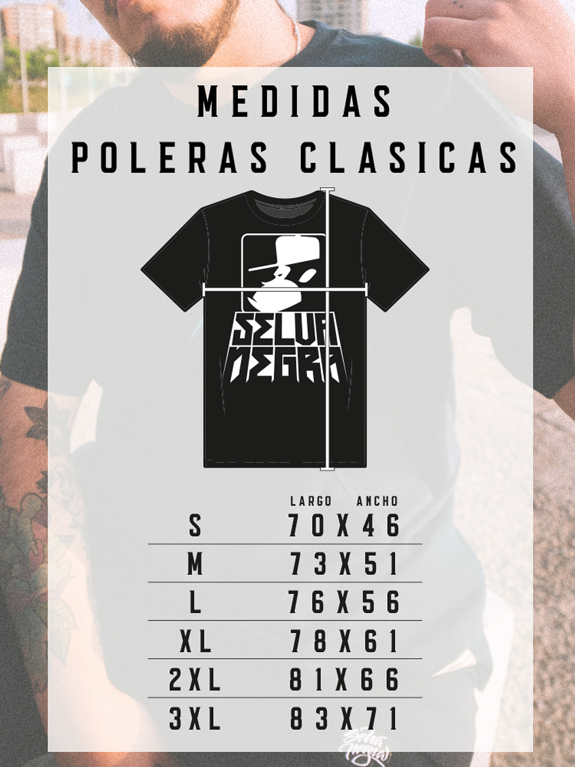 POLERA LOGO VERDE SELVA NEGRA 1