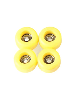 Rueda con rodamiento profesionales para fingerboard yellow