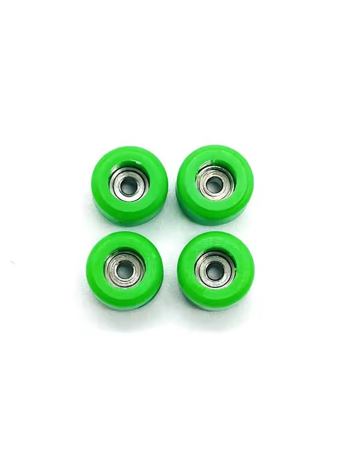 Rueda con rodamiento profesionales para fingerboard verde claro 1