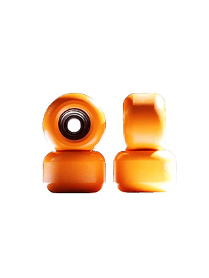 Rueda con rodamiento profesionales para fingerboard naranjo