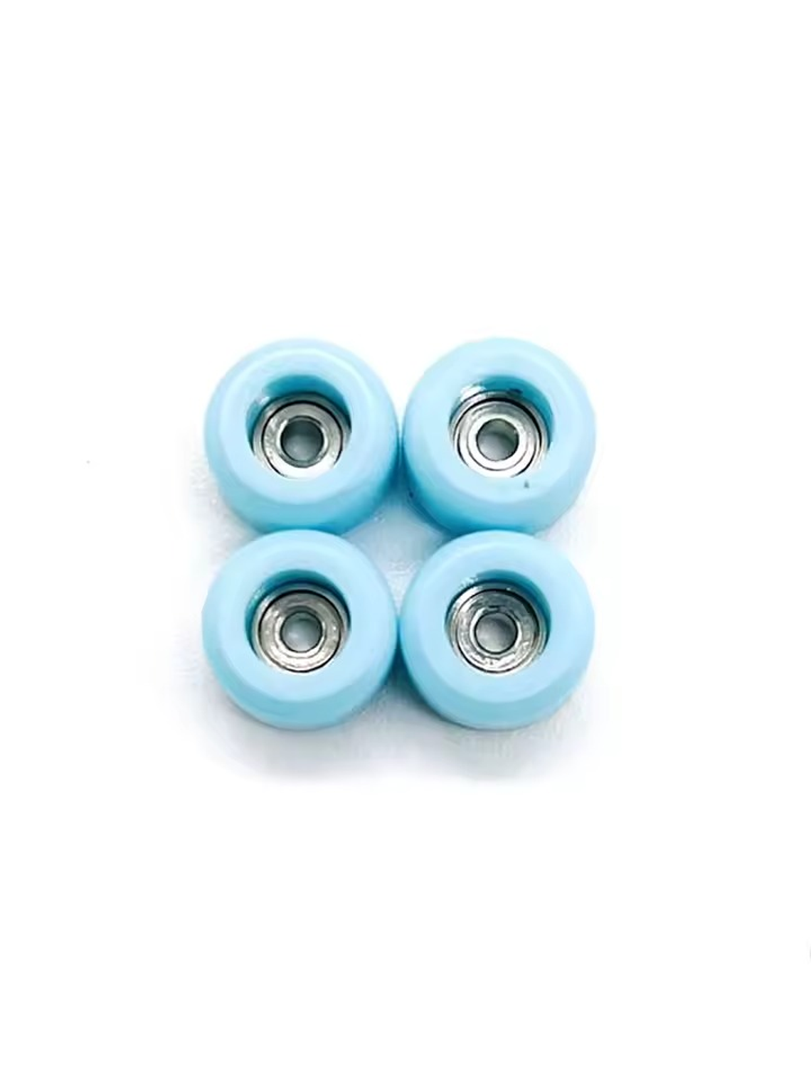 Rueda con rodamiento profesionales para fingerboard celeste 1
