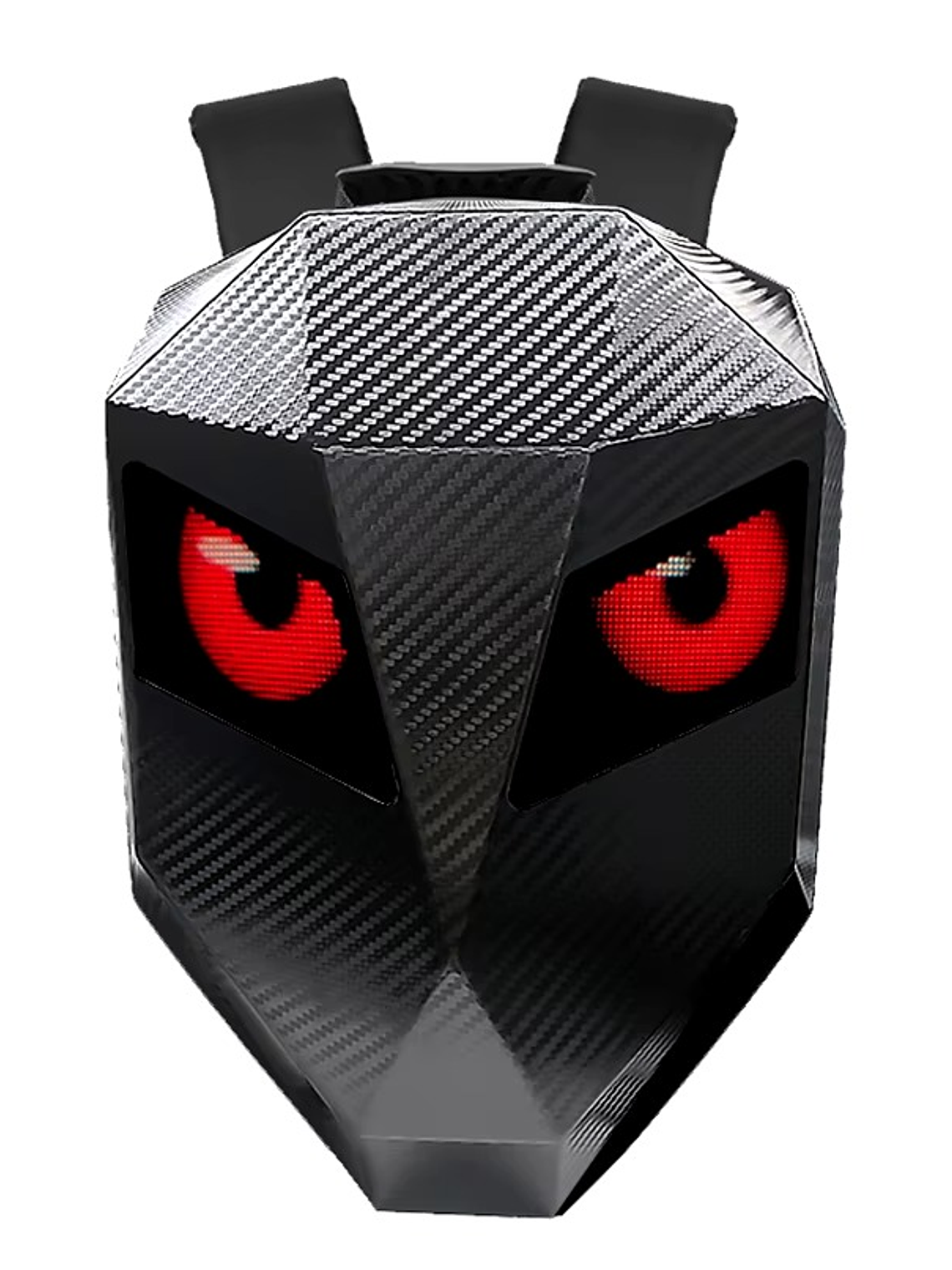 MOCHILA OJOS LED RIGIDA PORTA CASCO IMPERMEABLE 1