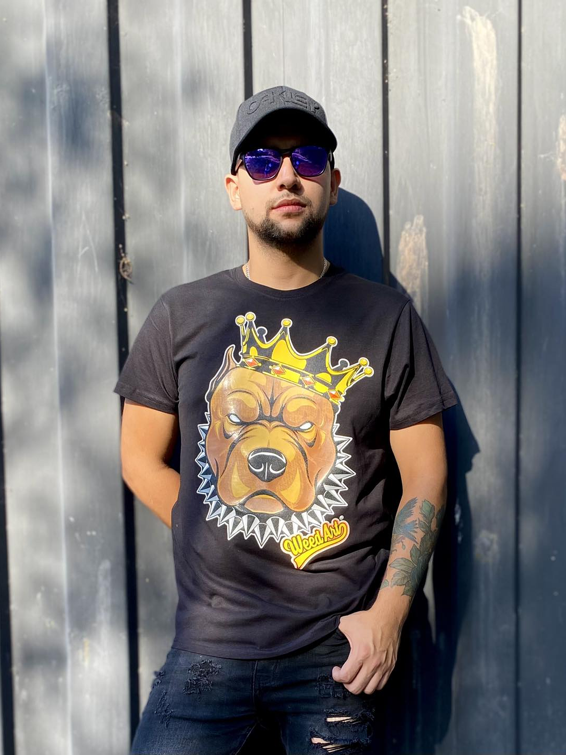 POLERA KING PITBULL WEEDART 1