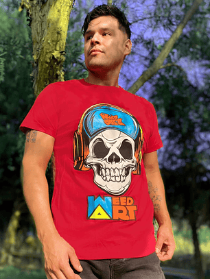 POLERA LOGO ROJO WEEDART
