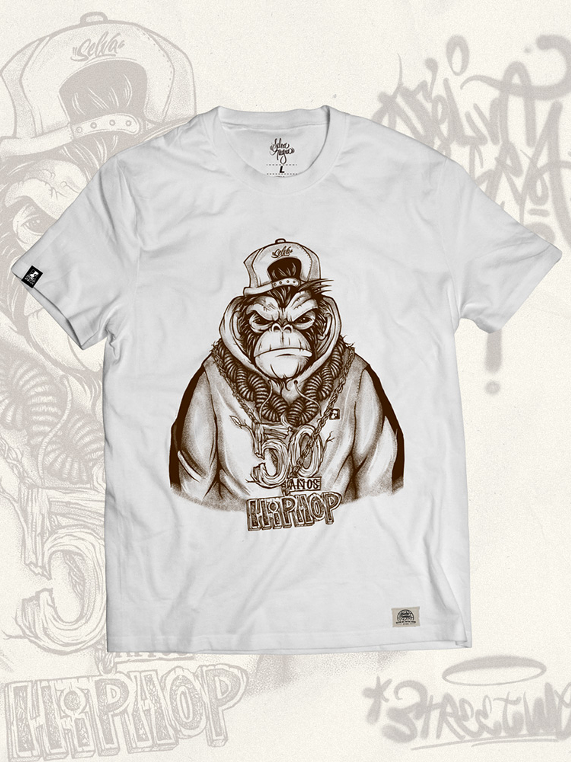 POLERA MONO HIP-HOP 50 AÑOS SELVA NEGRA 3