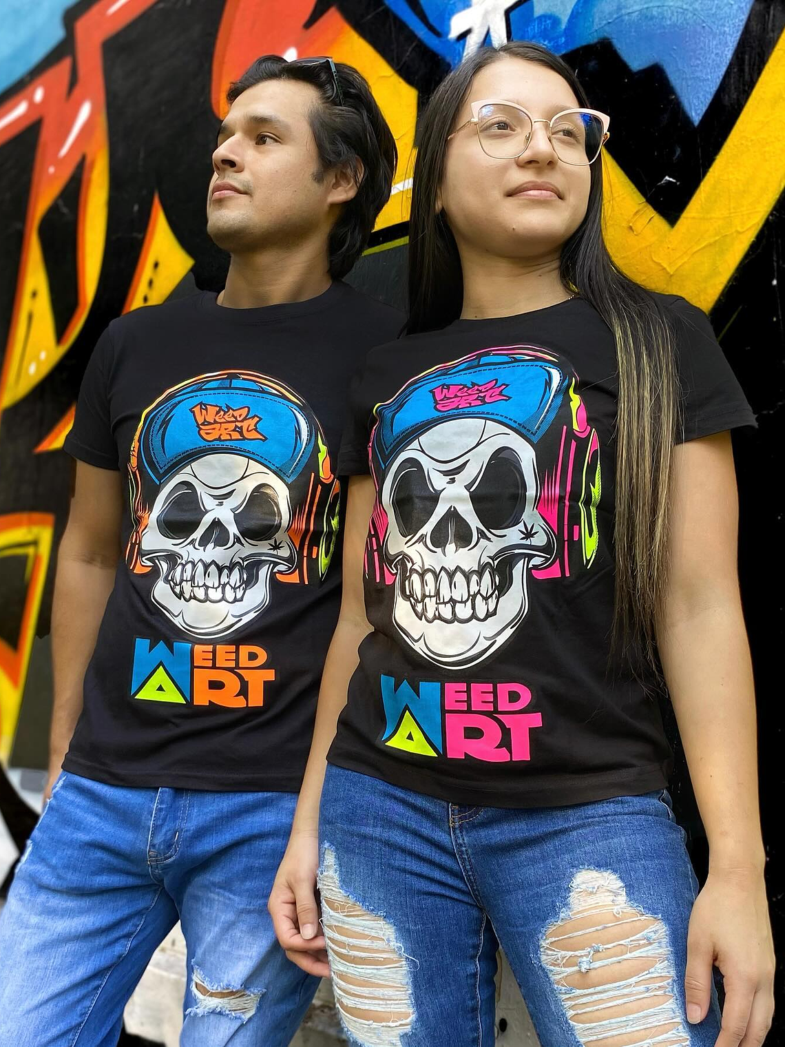 POLERA LOGO BLACK WEEDART 1