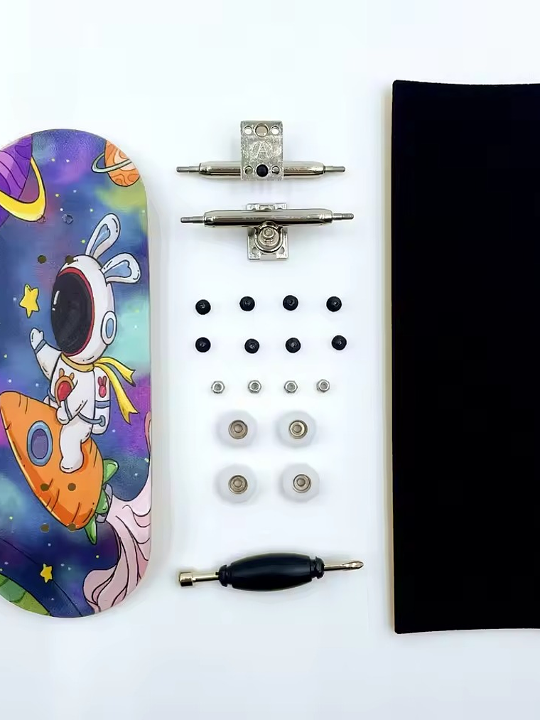 Tabla fingerboard 34 mm Astronauta completa 1