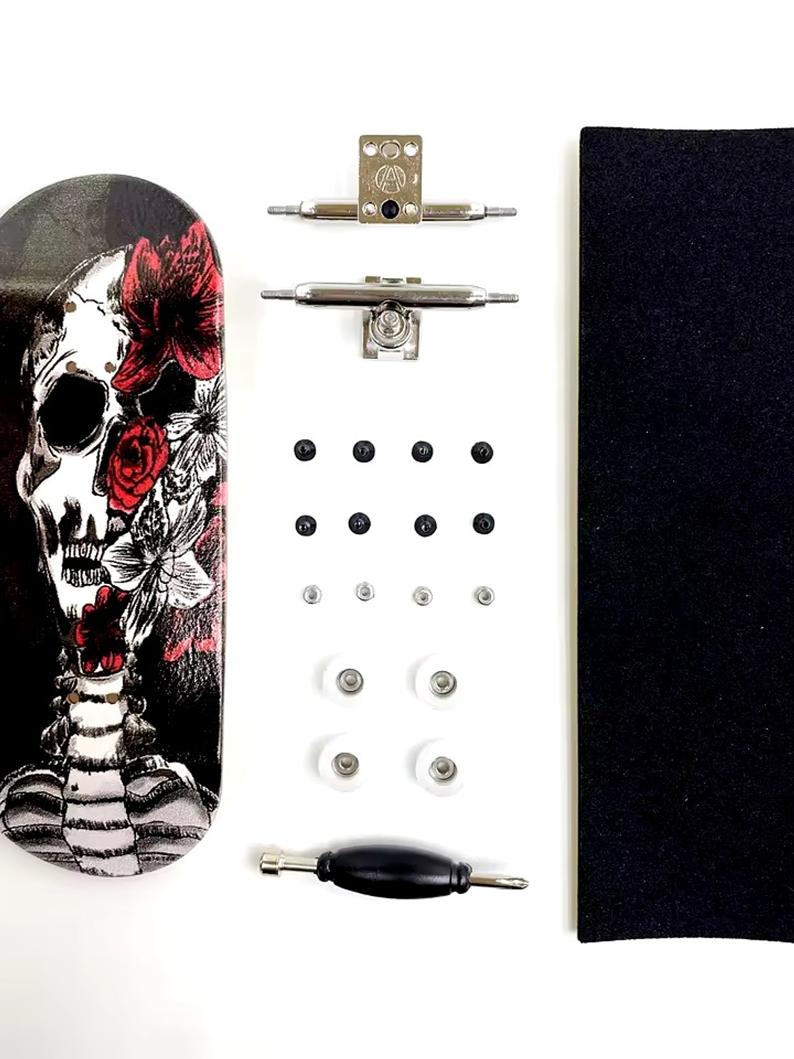 Tabla fingerboard 34 mm Calavera completa 1
