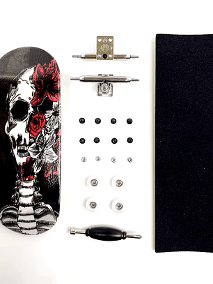 Tabla fingerboard 34 mm Calavera completa