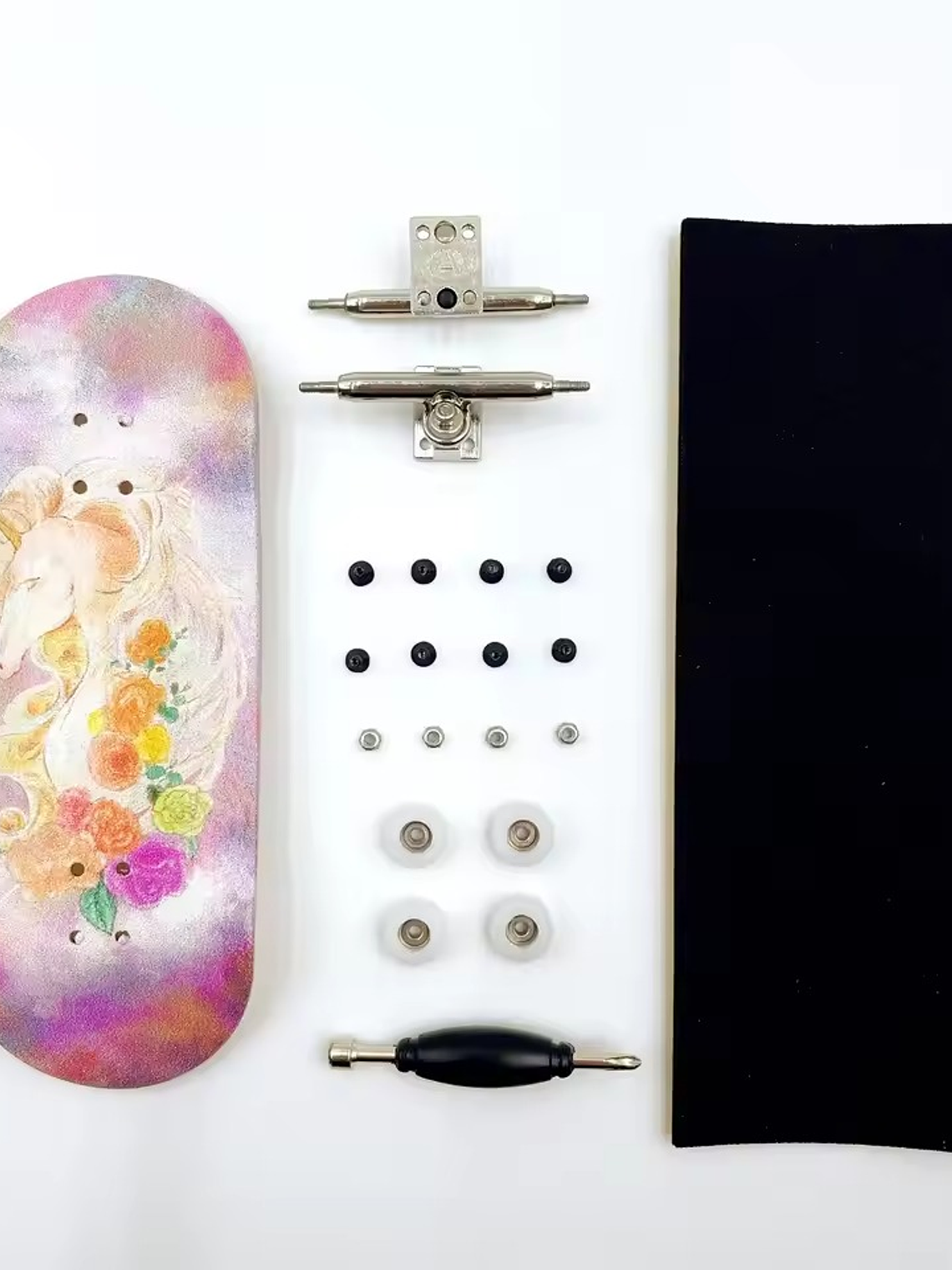 Tabla fingerboard 34 mm Unicornio completa 1