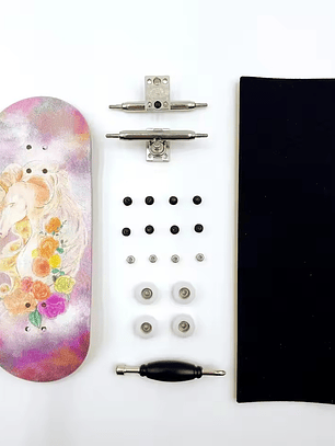 Tabla fingerboard 34 mm Unicornio completa