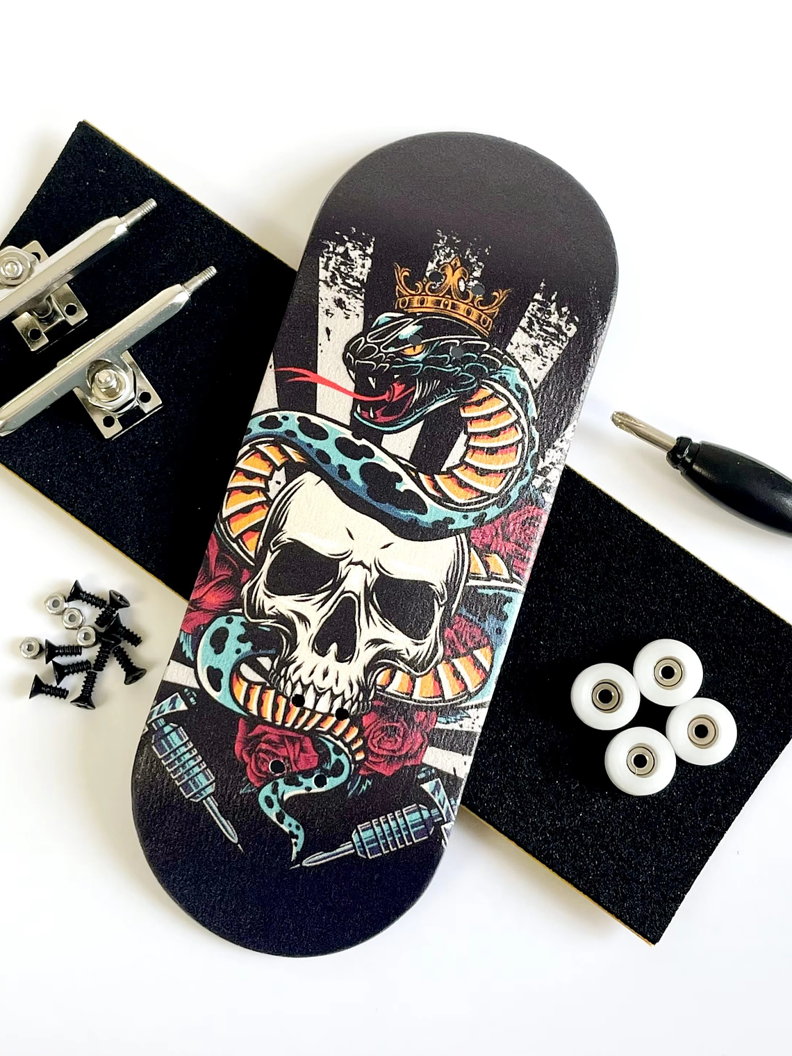Tabla fingerboard 36mm Calavera completa 1