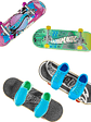 Hot Wheels Skate Tony Hawk - Zapatos de patinaje extraíbles y fingerboard, paquete múltiple, 4 tablas totalmente montadas, 2 pares de zapatos de skate, 1 juego exclusivo (los estilos pueden variar) - Miniatura 3