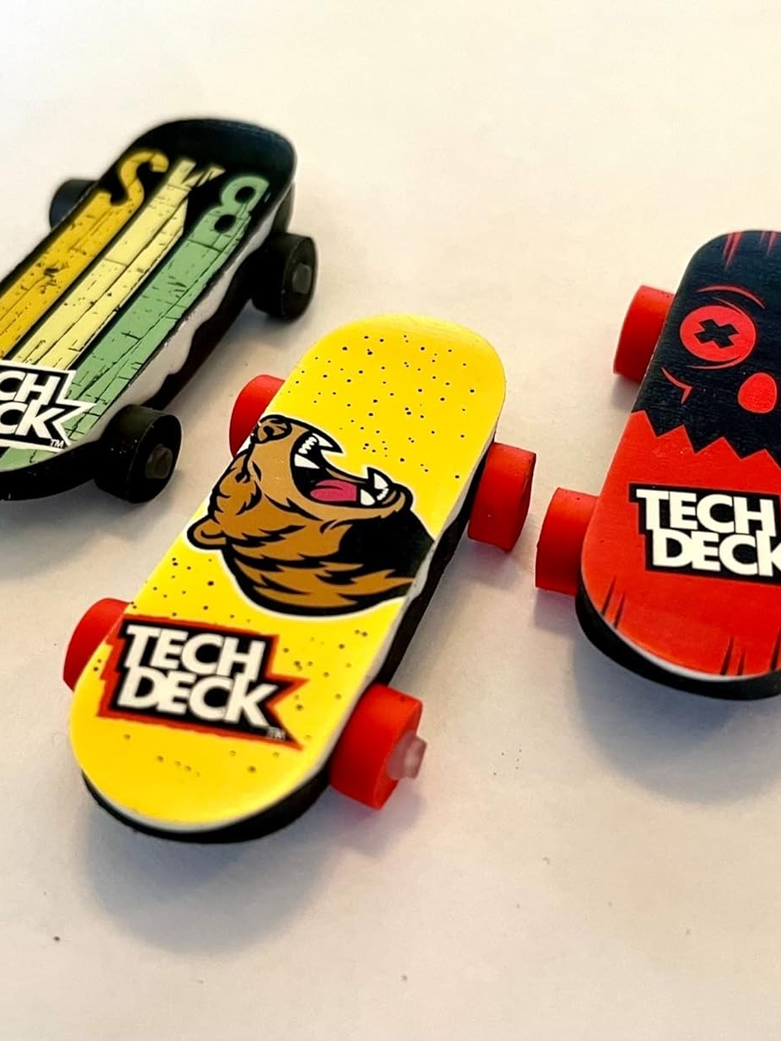 Tech Deck Bendy Boards - Mini borradores coleccionables para patineta, fingerboard de goma (juego 1) 5