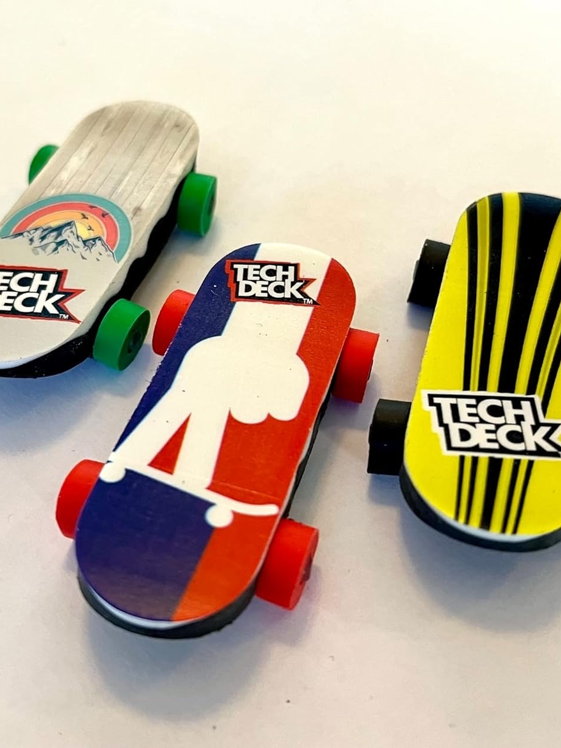 Tech Deck Bendy Boards - Mini borradores coleccionables para patineta, fingerboard de goma (juego 1) 6