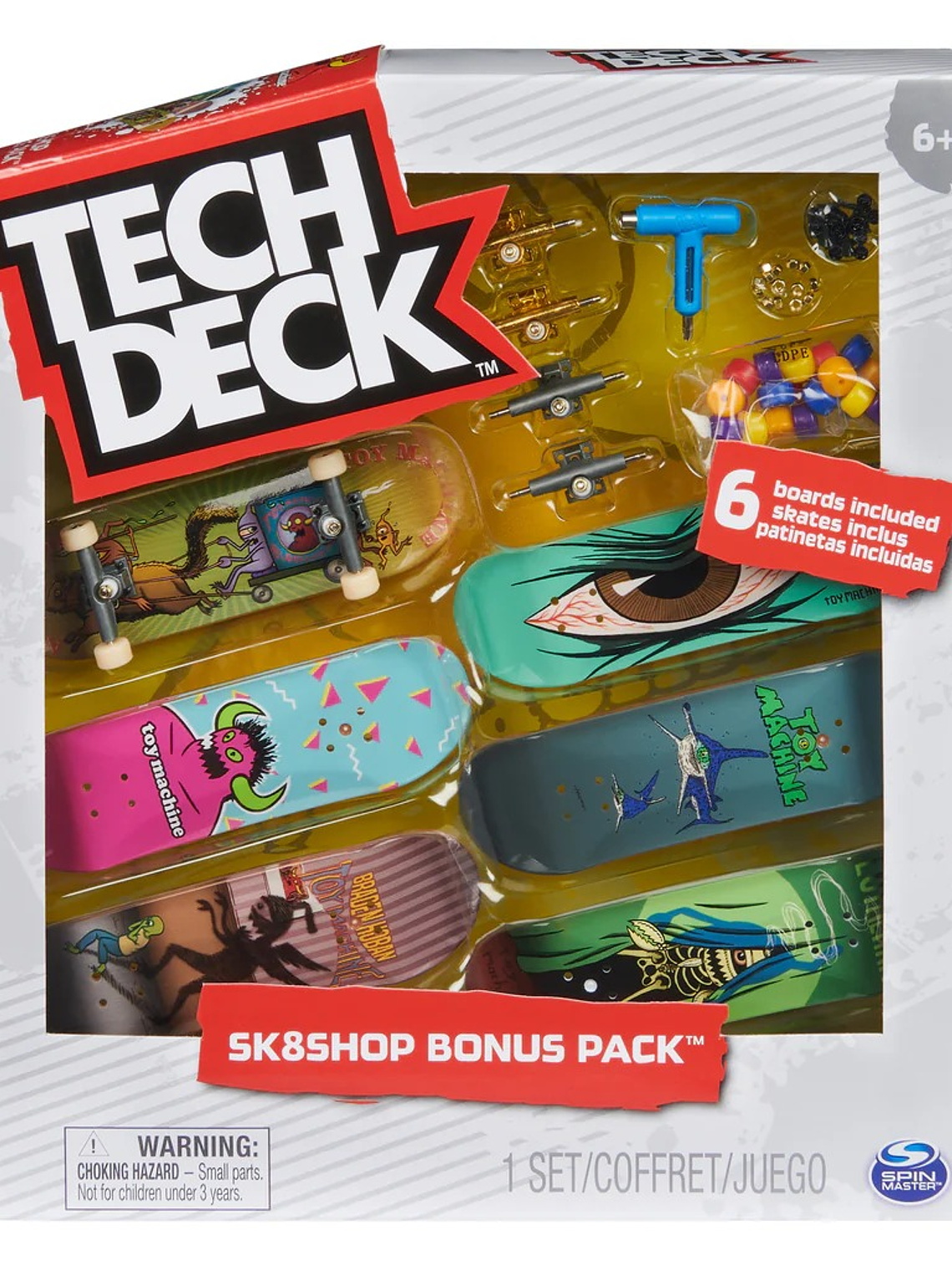 Tech Deck, Toy Machine Sk8shop Fingerboard Bonus Pack 1