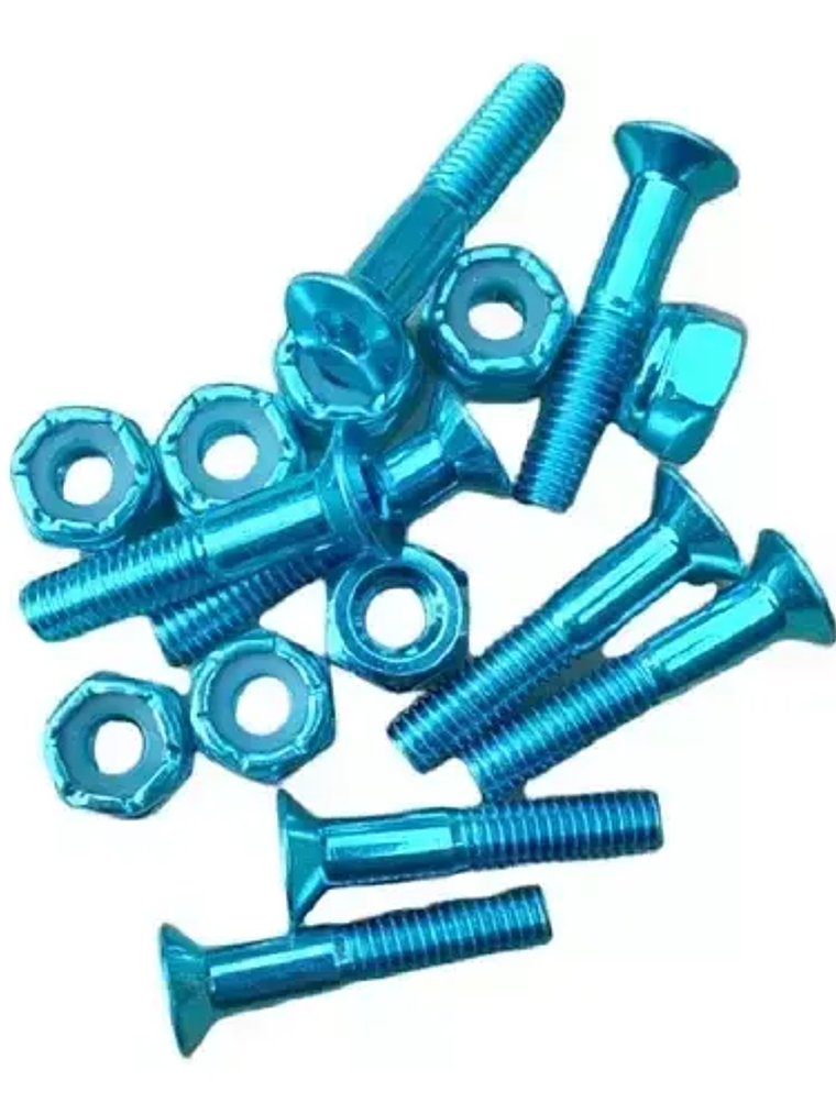 Set 8 Tornillos Colores Skate Allen Importados 1