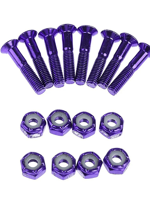 Set 8 Tornillos Colores Skate Allen Importados 1
