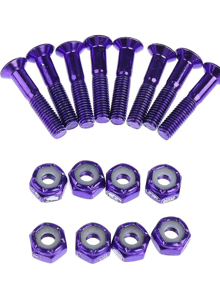 Set 8 Tornillos Colores Skate Allen Importados 1